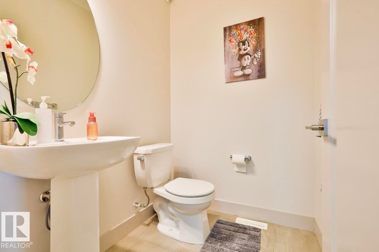 Powder room on the main floor