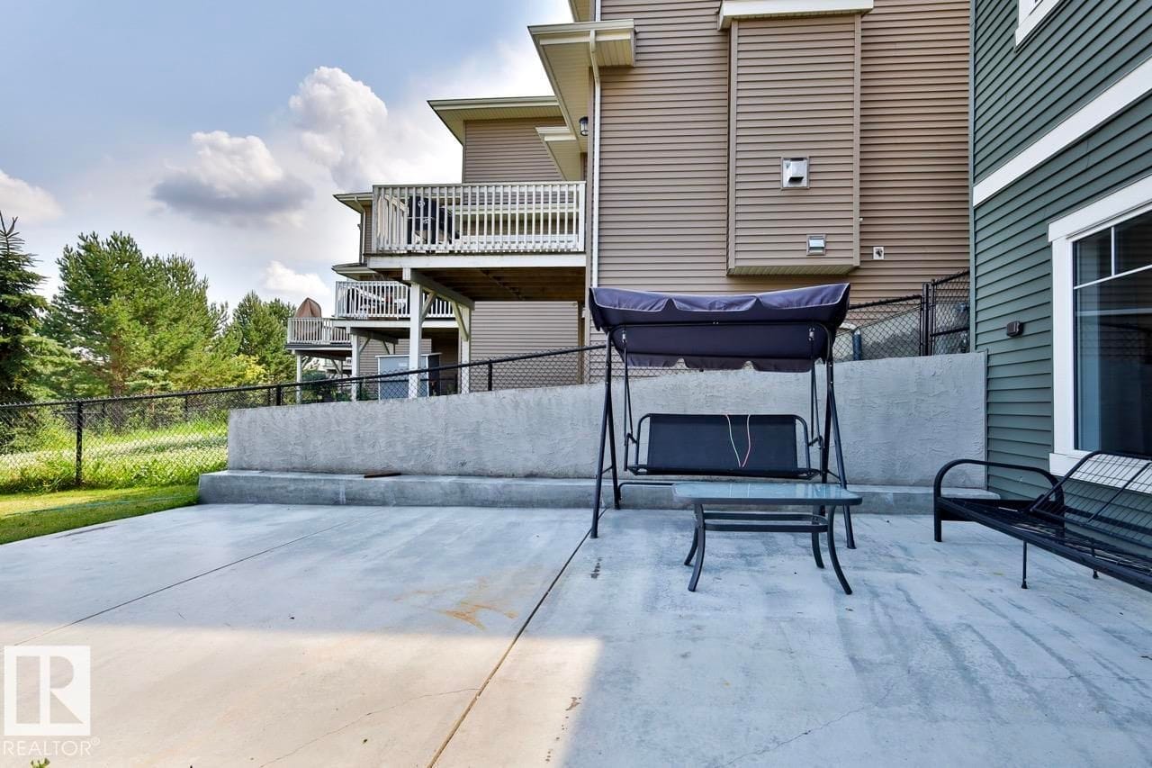 Rear patio with seating