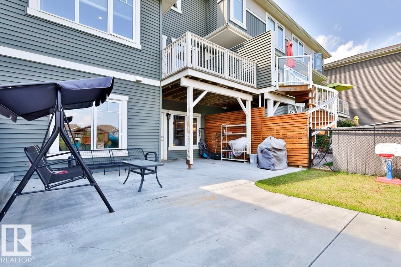 Rear exterior showing the deck and walkout